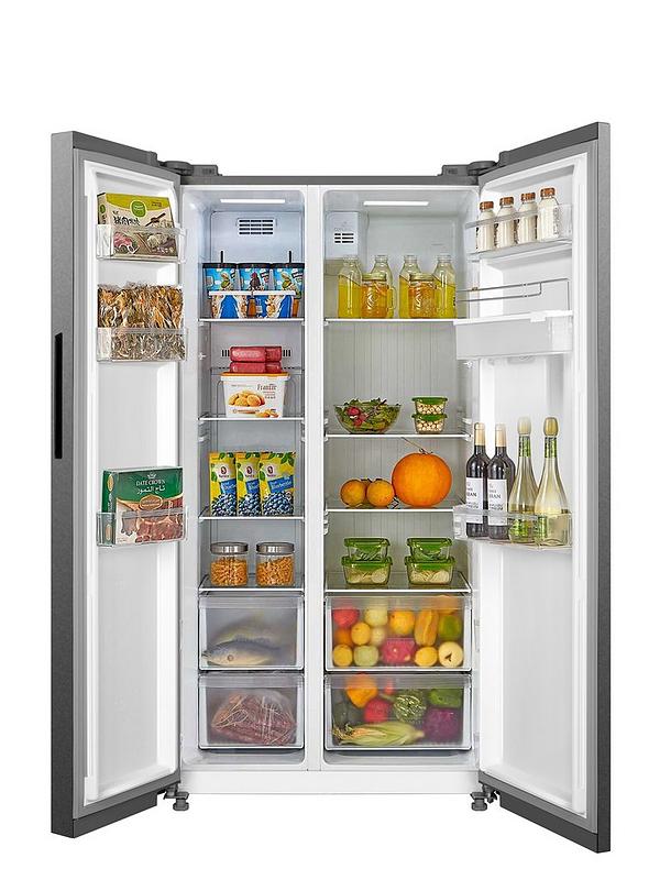 Swan SR750170I 90cm Wide Total No Frost American Style Fridge Freezer - Inox - Image 4